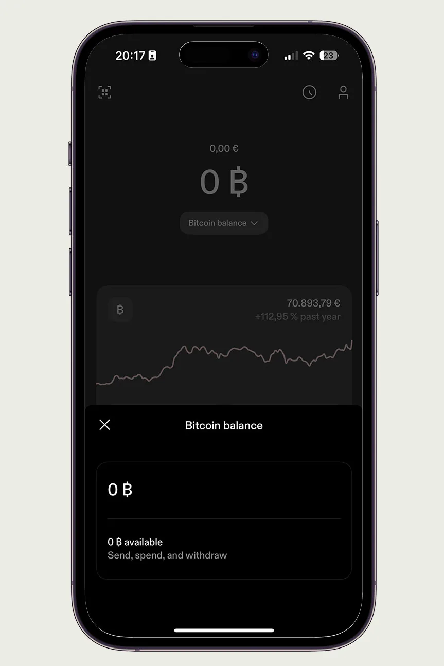 Strike App Screenshot: Kaufseite